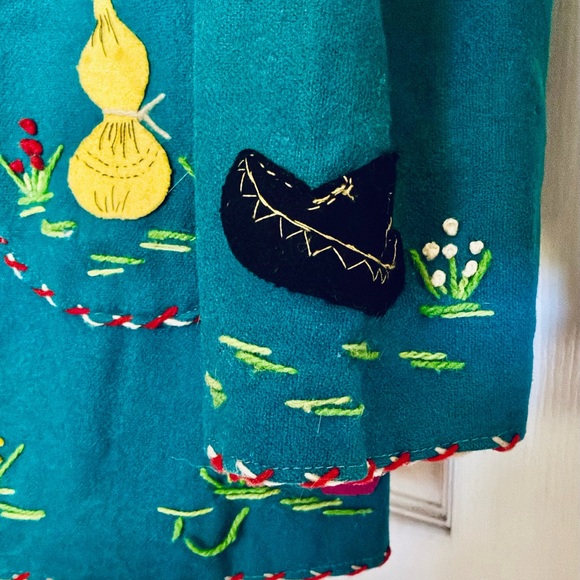 Vintage..LA MEXICANA..wool embroidery jacket - Picture 6 of 9